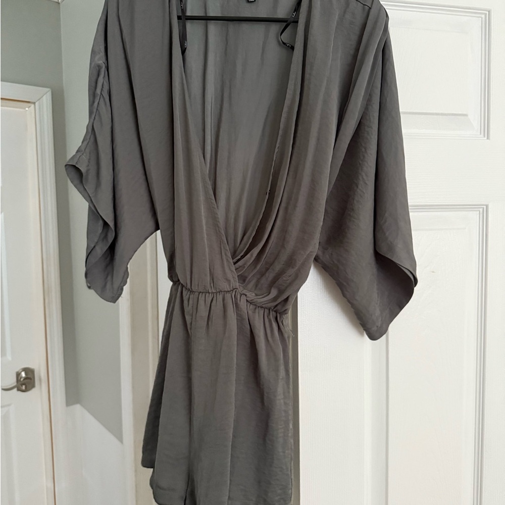 Lulu's Gray Jumpsuit